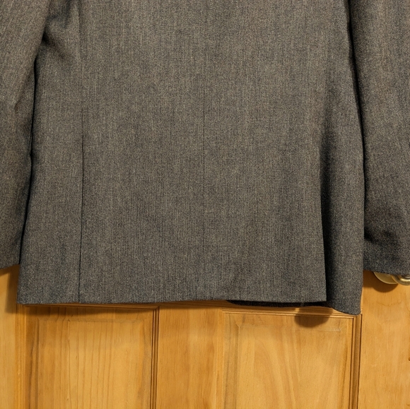 Kenneth Cole Awearness Slim Wool Blend Taupe Classic Business Blazer Jacket 40L - Picture 6 of 9